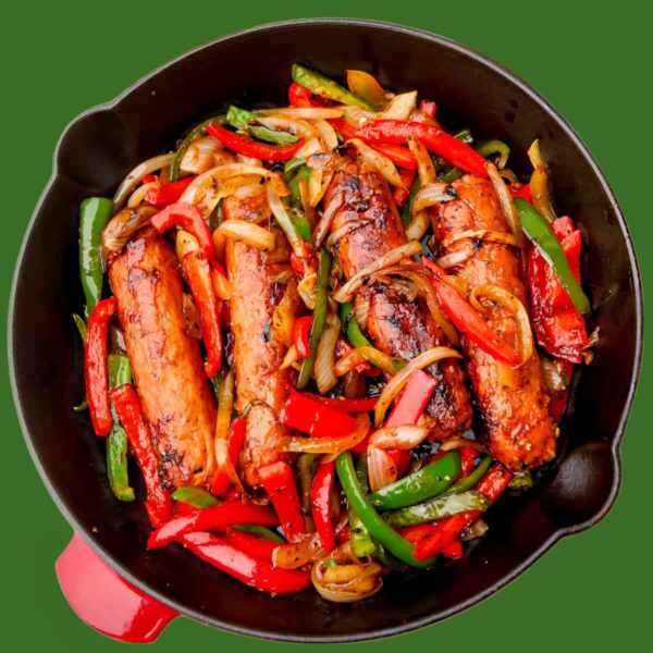 Vegan Sausage And Peppers